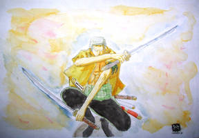 Zoro - OP watercolor