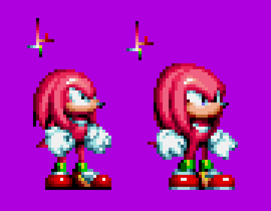 Modern Knuckles in Sonic Mania Sprite Style by IGJH on DeviantArt