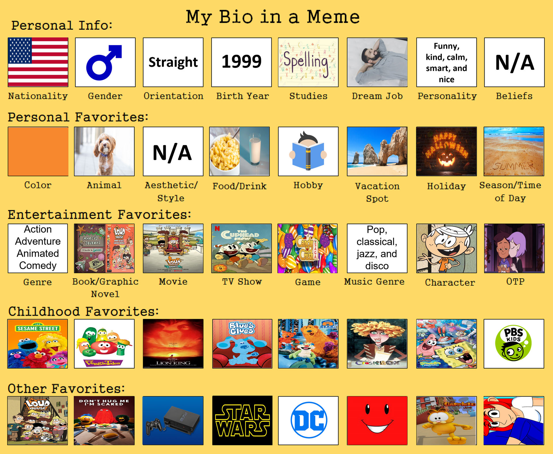 Bio Deviantart My Bio in a Meme by PeytonAuz1999 on DeviantArt