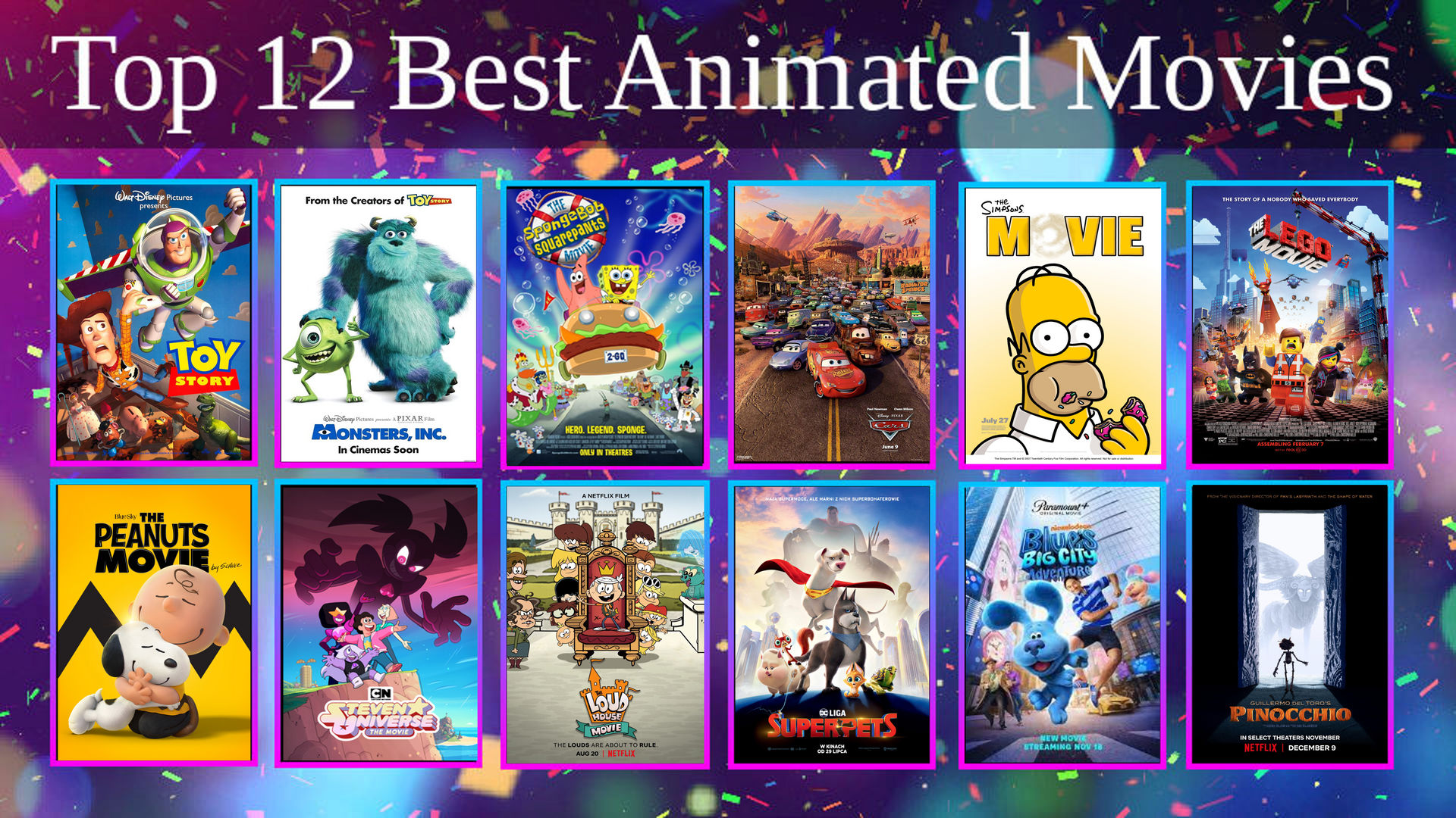 Top Animation My Top 12 Best Animated Movies by PeytonAuz1999 on DeviantArt