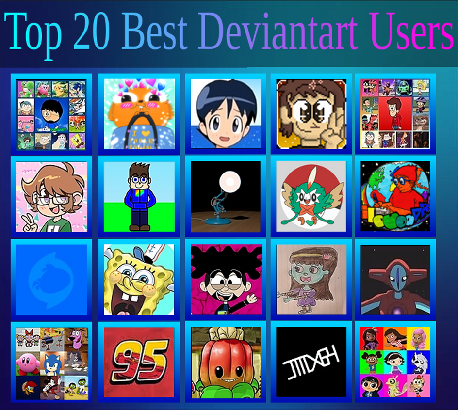 My Top 20 Best Deviantart Users by PeytonAuz1999 on DeviantArt