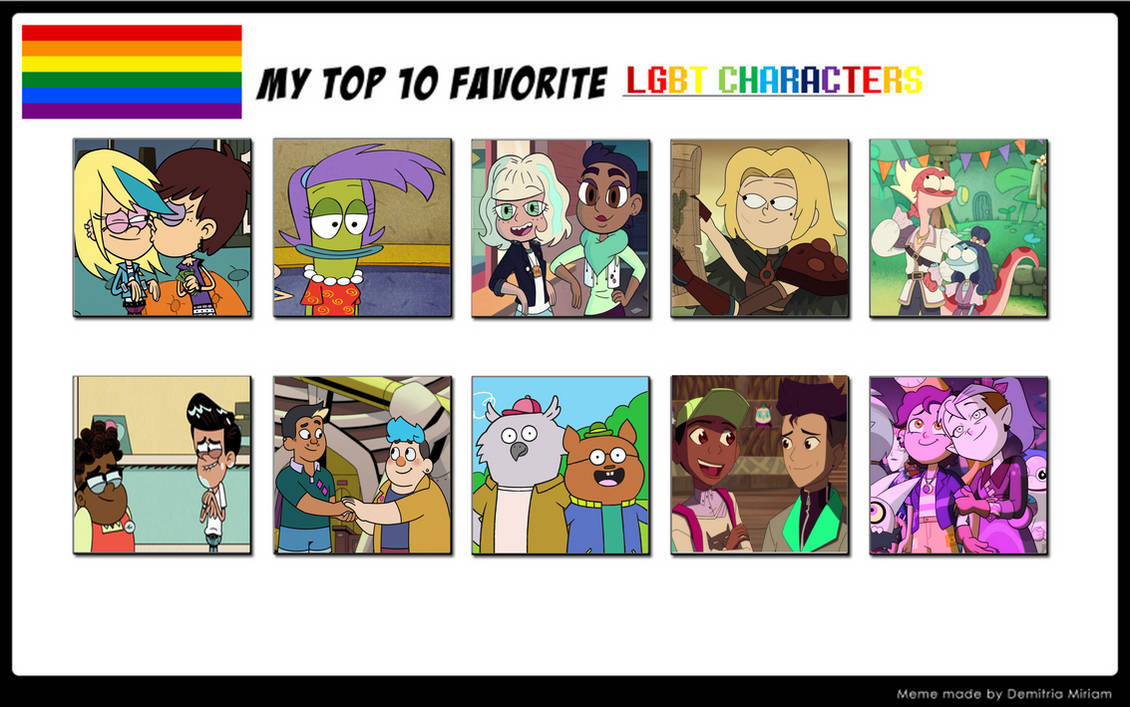 My Top 10 Favorite LGBT Characters by PeytonAuz1999 on DeviantArt