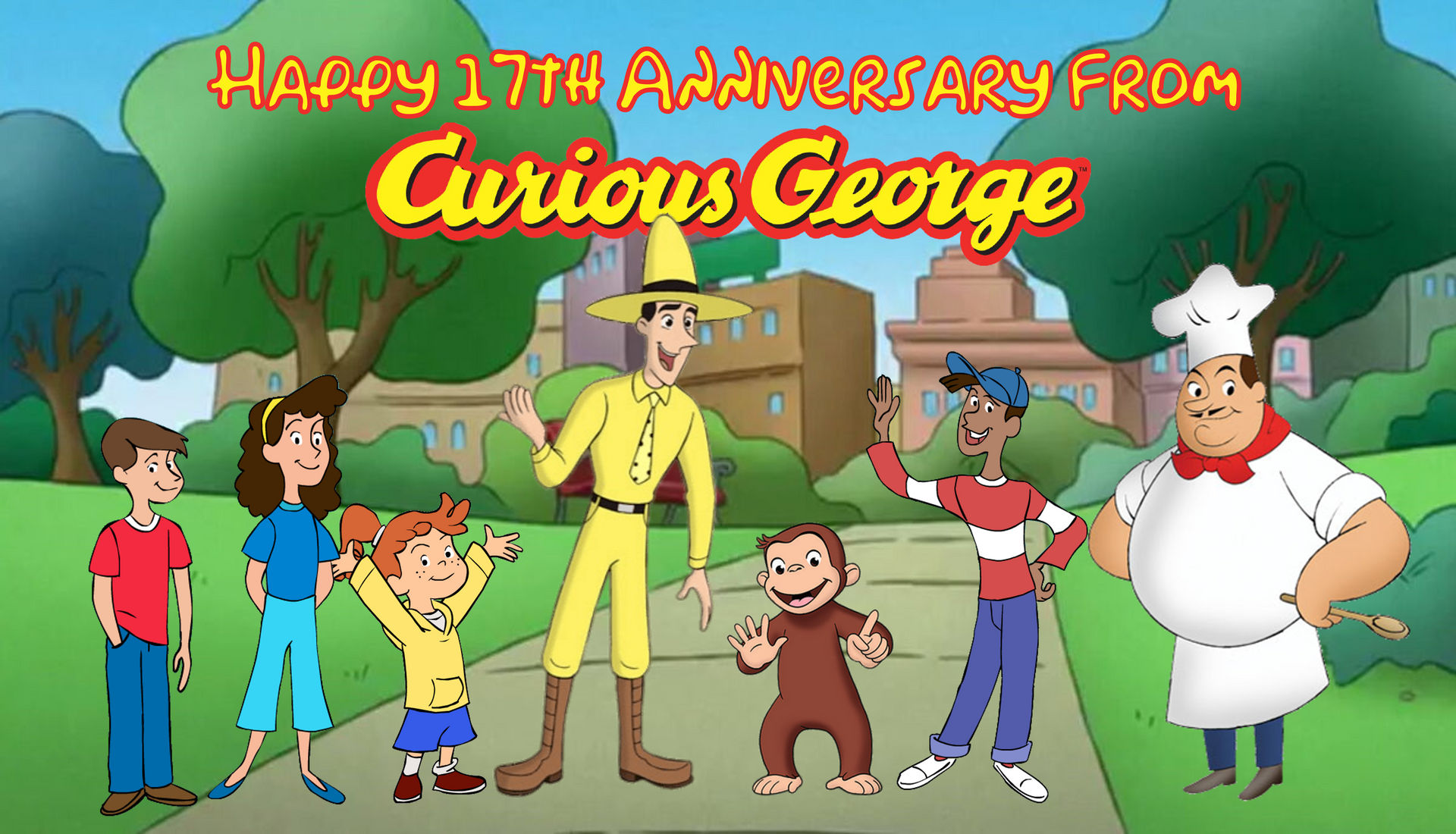 Happy 17th Anniversary from Curious George by PeytonAuz1999 on DeviantArt