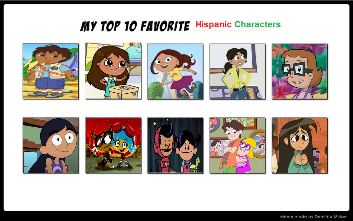My Top 10 Favorite Hispanic Characters (Part 2) by PeytonAuz1999 on ...