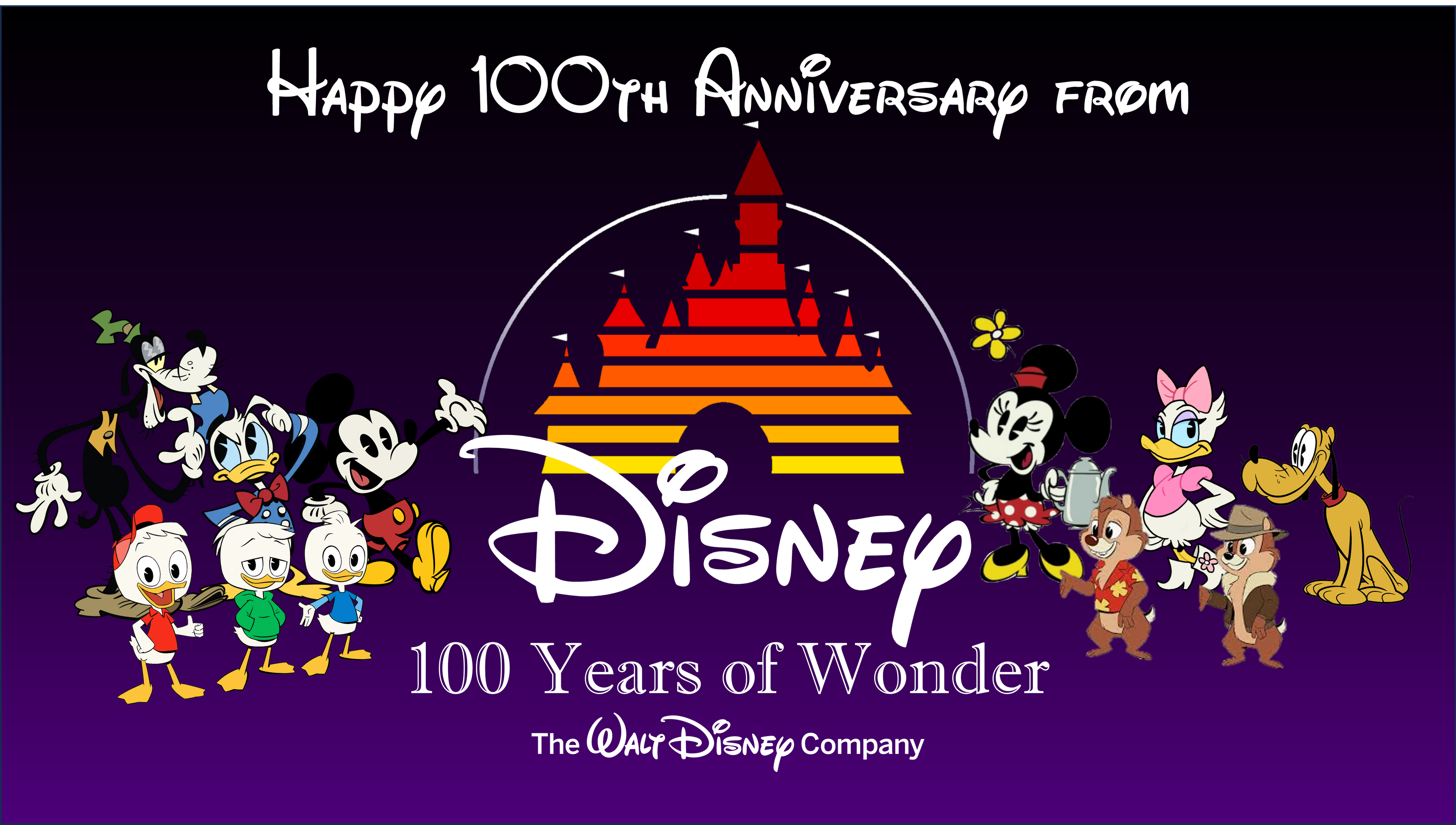 Happy 100th Anniversary from Disney by PeytonAuz1999 on DeviantArt