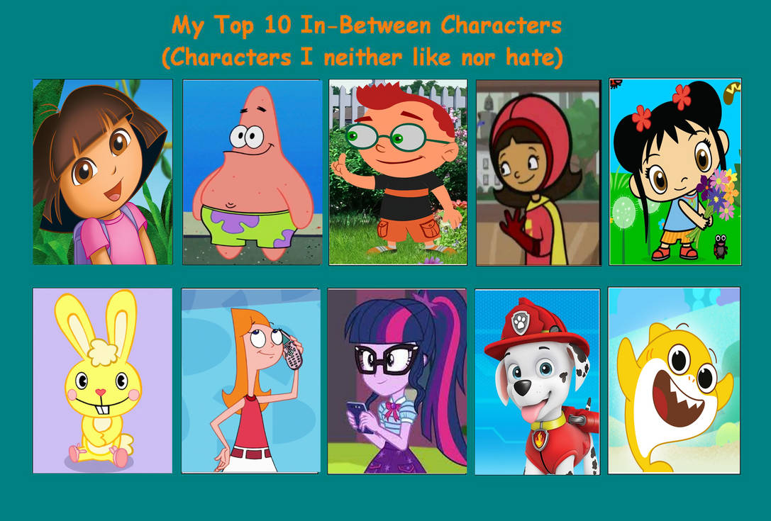 My Top 10 In-Between Characters by PeytonAuz1999 on DeviantArt