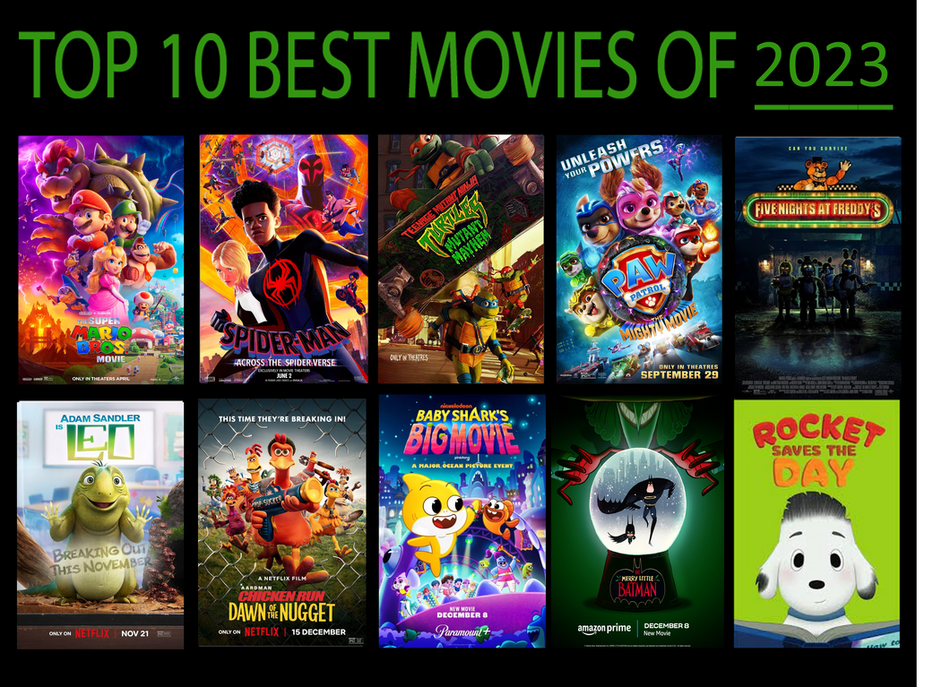 My Top 10 Best Movies of 2023 by PeytonAuz1999 on DeviantArt