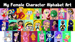 My Female Character Alphabet Art by PeytonAuz1999 on DeviantArt
