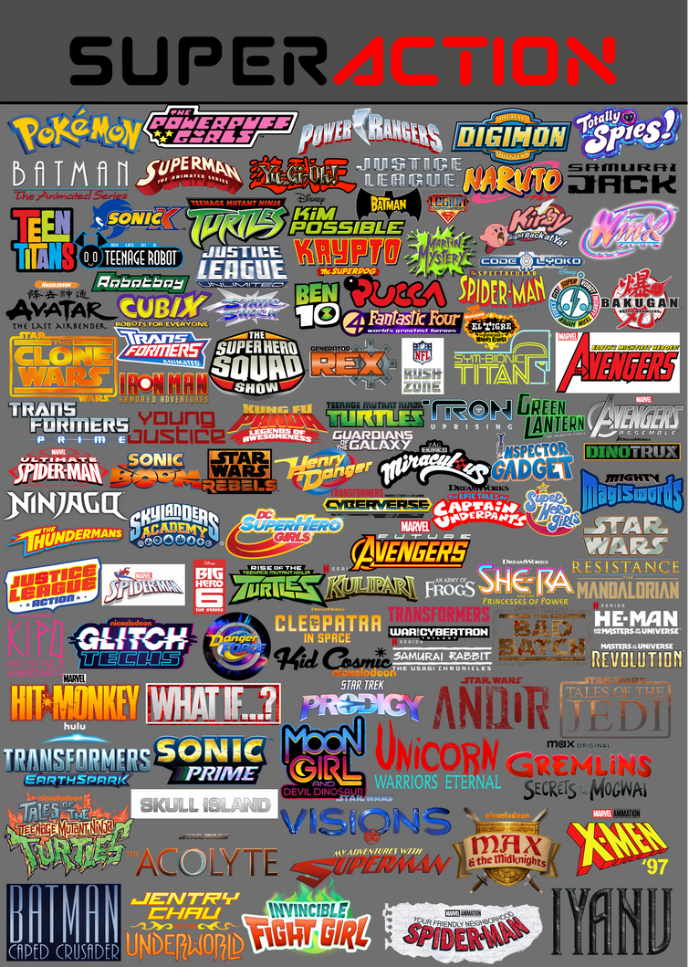 Program Lineup Full Deviantart SuperAction: The Full Lineup by PeytonAuz1999 on DeviantArt