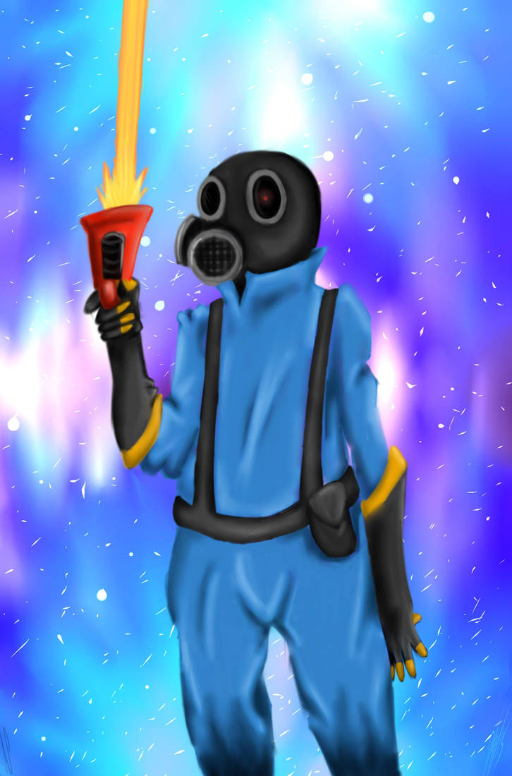 Blue Muscle Pyro Pyro by MTCgaysniper on DeviantArt