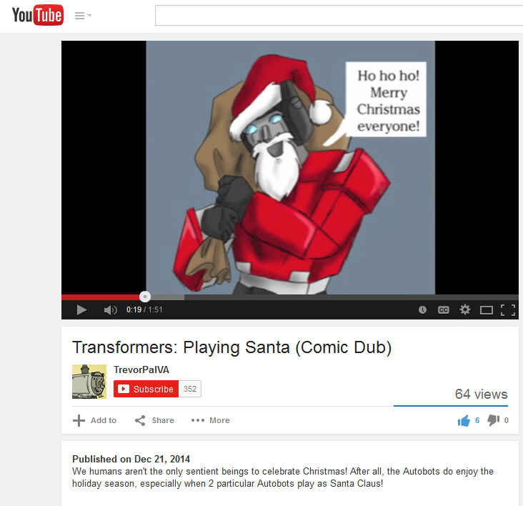 Playing Santa Comic Dub