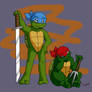 Young Leo and Raph