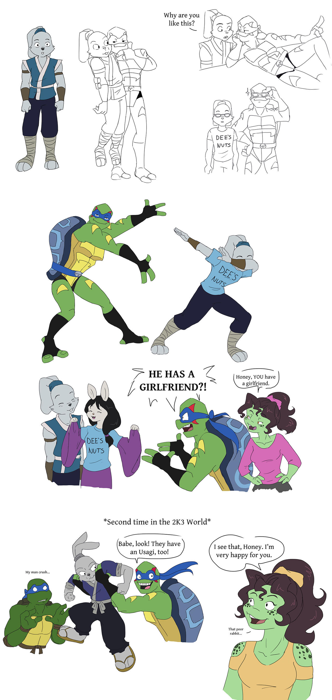 ROTTMNT: Leo and Usagi by Ty-Chou on DeviantArt