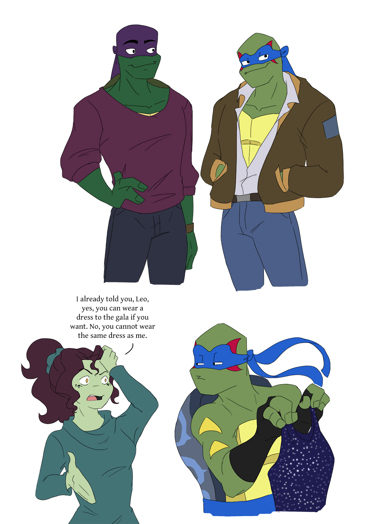 ROTTMNT: Clothes Make the Turtle by Ty-Chou on DeviantArt