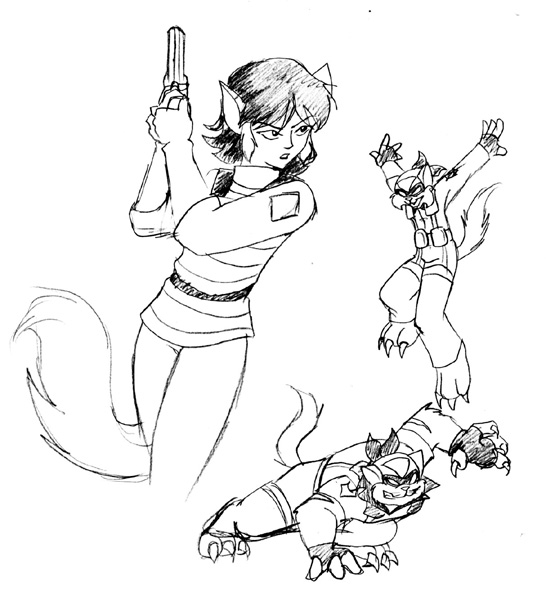 Swat Kats: Felina sketch