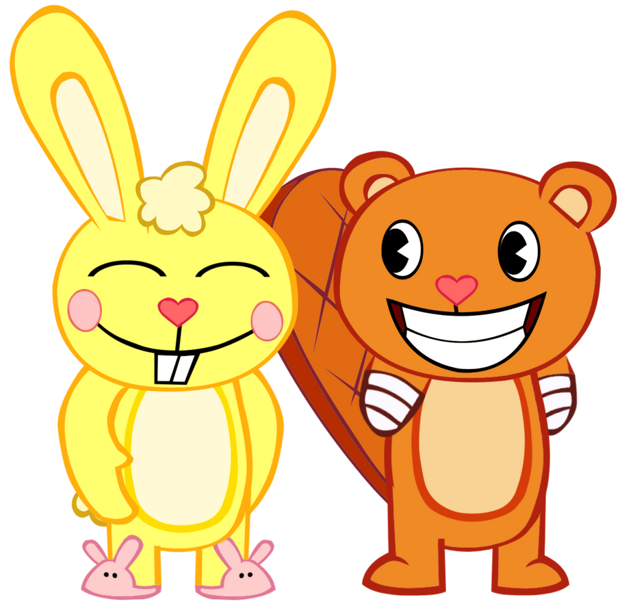 Cuddles and Handy (HTF) by RyryTheHTFfan on DeviantArt