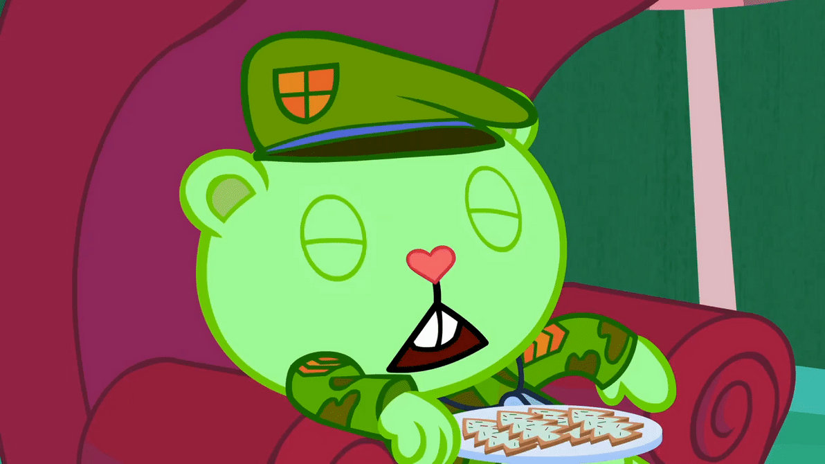 Flippy Sleeping With Cookies (HTF) by RyryTheHTFfan on DeviantArt
