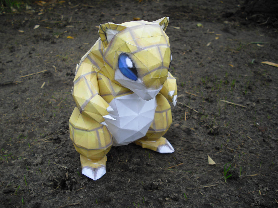 Sandshrew papercraft