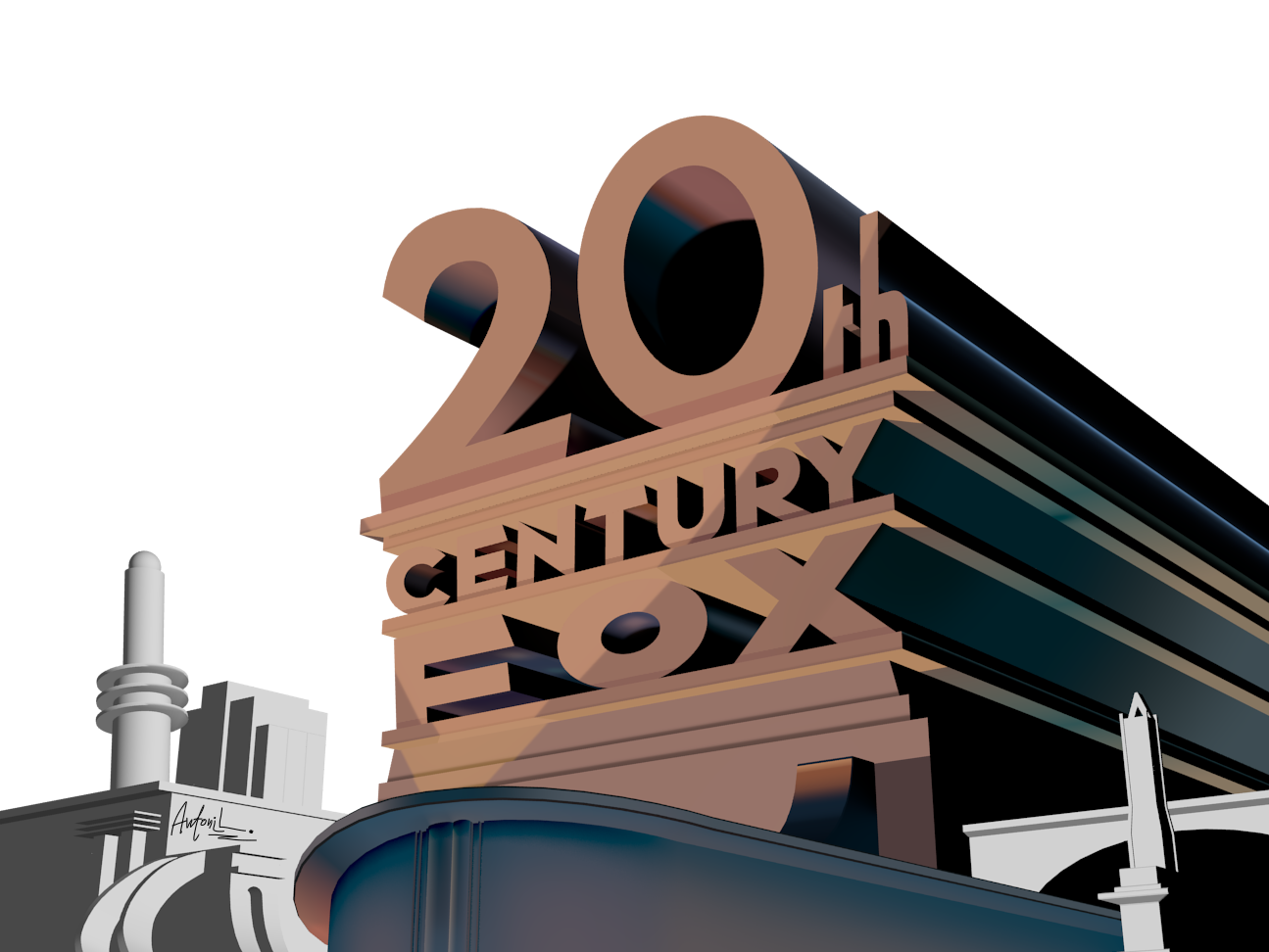 20th Century Fox logo remake (1935 - 1968) (The 20th Century Fox