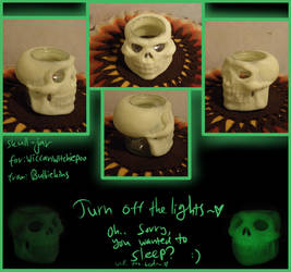 AC: Skull Jar gift for wiccanwitchiepoo~.