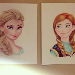 Anna and Elsa Frozen