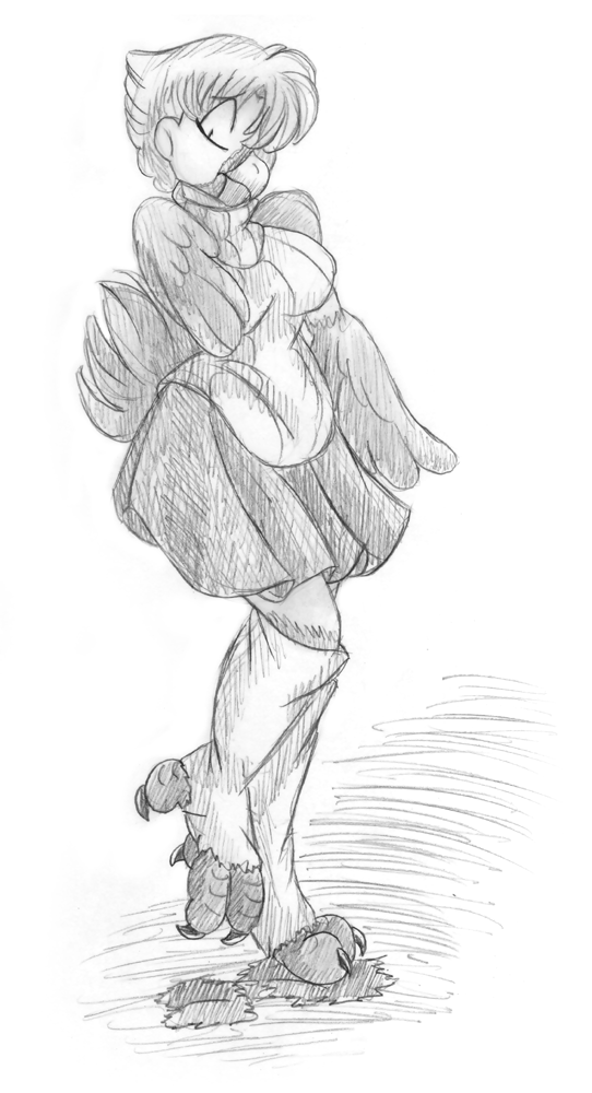 Ami Chocobo Anthro TF