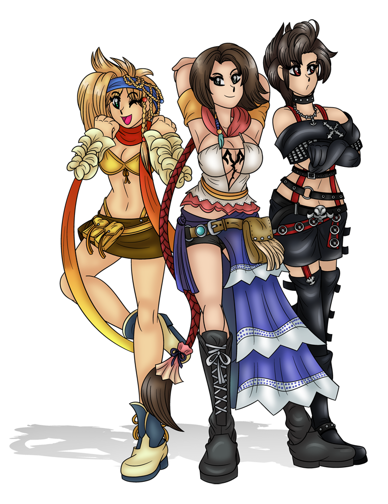 Ff10 2 Girls By Akuoreo On Deviantart