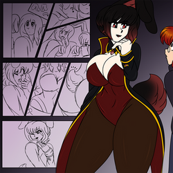 Vampire Bunny Girl TF TG Sketch