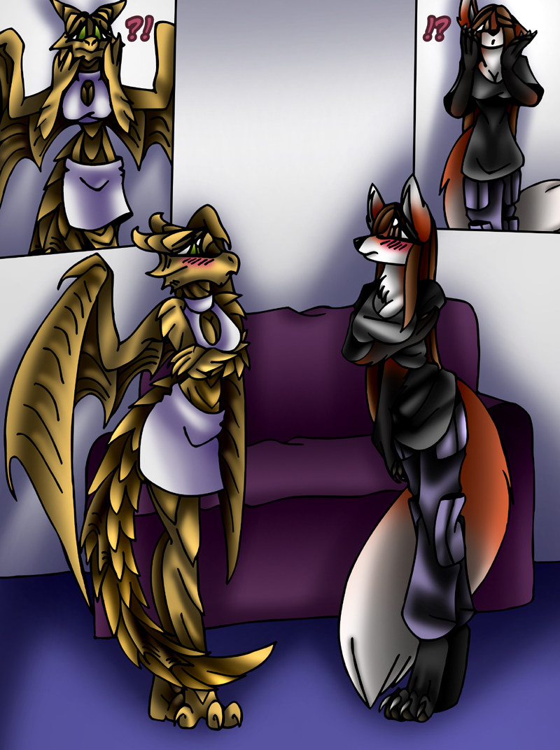 Dragon and Fox anthro TG TF p4