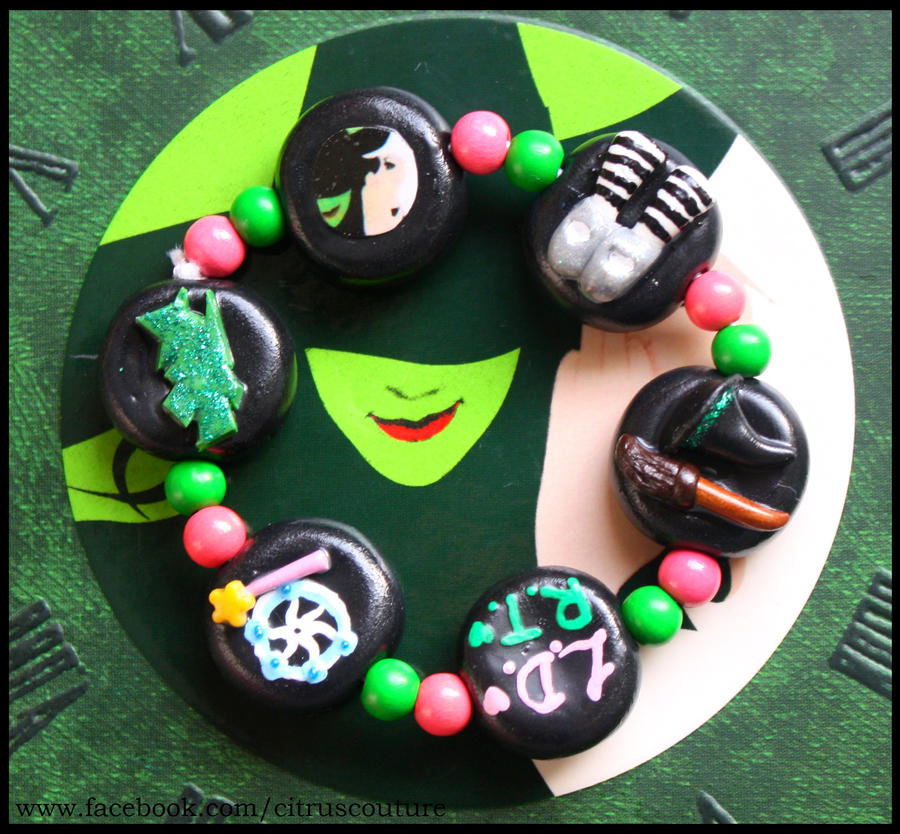 Wicked the Musical themed bracelet