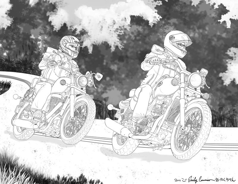 Let's Go For a Ride Lineart by EmilyCammisa on DeviantArt