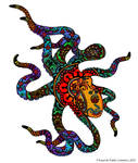 Henna Octopus Tattoo Colored