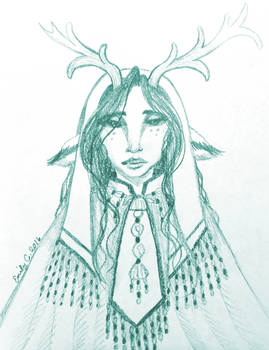 Faun Wedding Regalia Concept Sketch