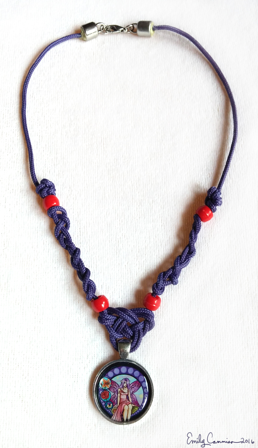 'Stained Glass Fairy' Celtic Knot Necklace by EmilyCammisa