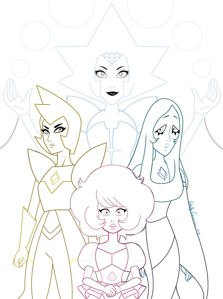 Diamond Authority Color Lineart by EmilyCammisa