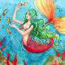 Fire Coral Mermaid