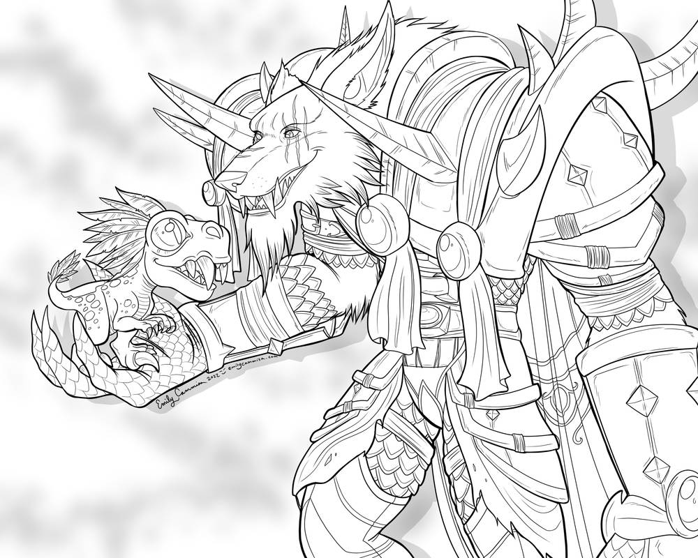 Bolt Raptor Deviantart Verenus and Bolt the Raptor Lineart by EmilyCammisa on DeviantArt