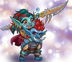 Chibi Azreia and Han'lal