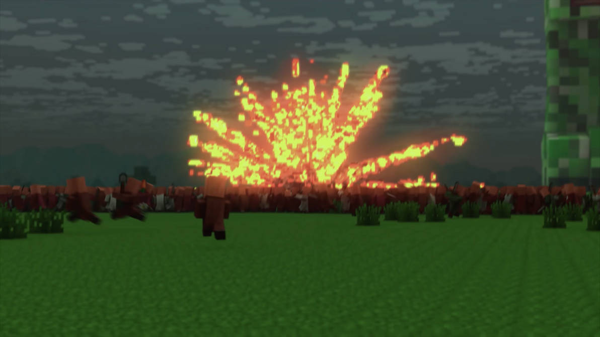 World Explodeing Minecraft what an explosion. by UnitedWorldMedia on DeviantArt