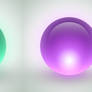 Four Frutiger Aero Balls