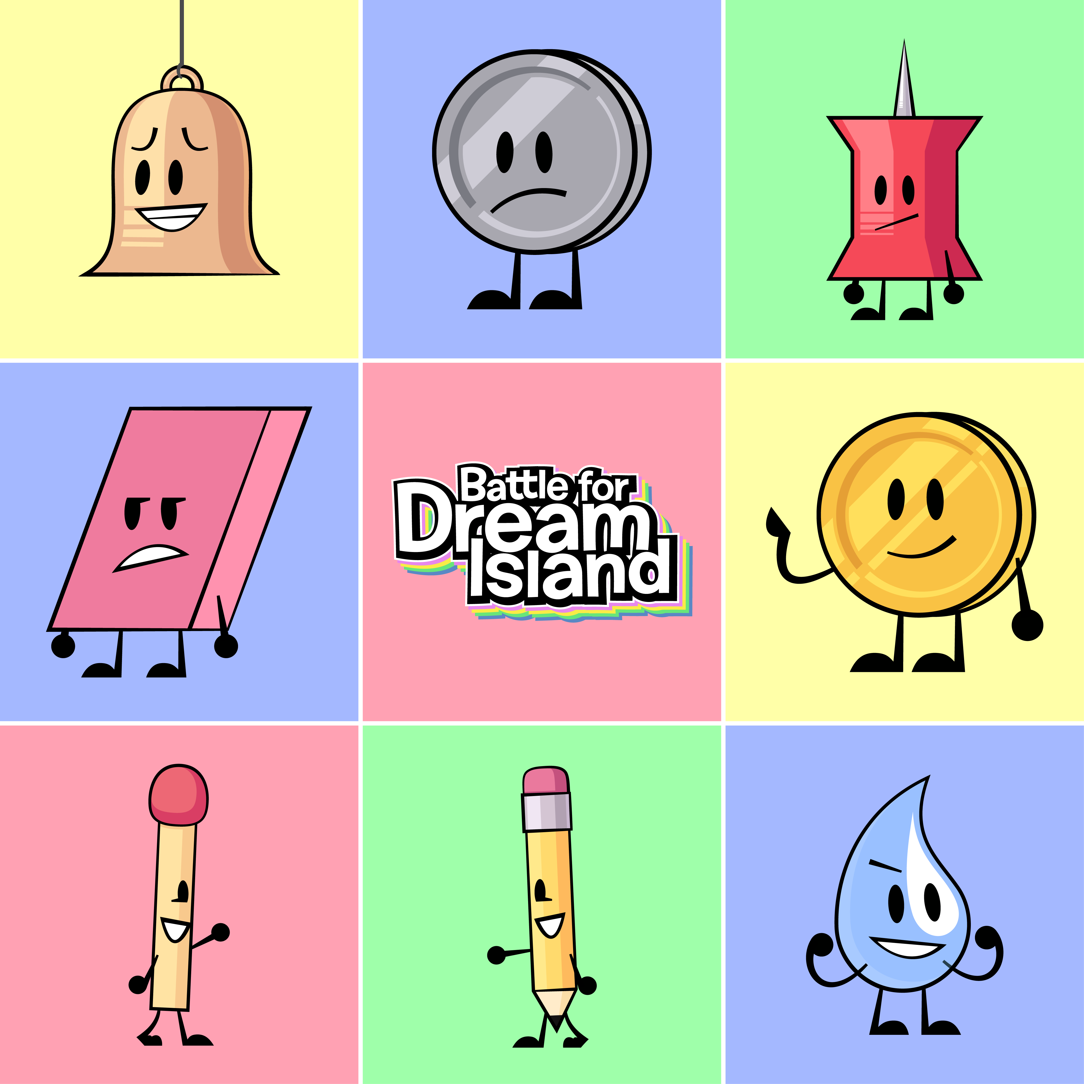 Battle for Dream Island x Into The Canvas: collage by UnitedWorldMedia ...