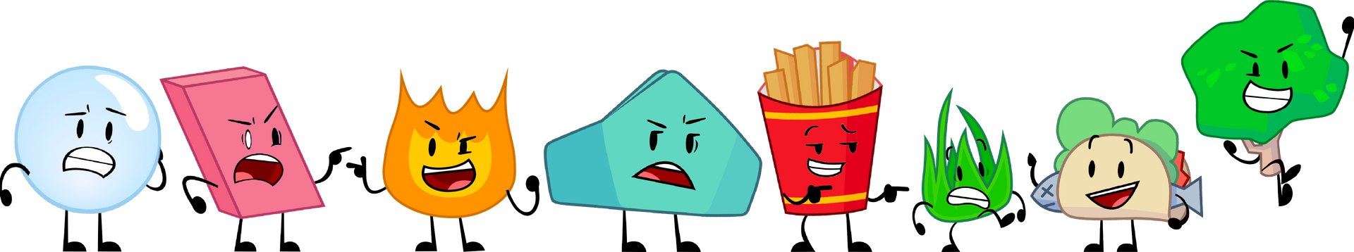 BFDI characters in The Luxurious Palace poses by UnitedWorldMedia on ...