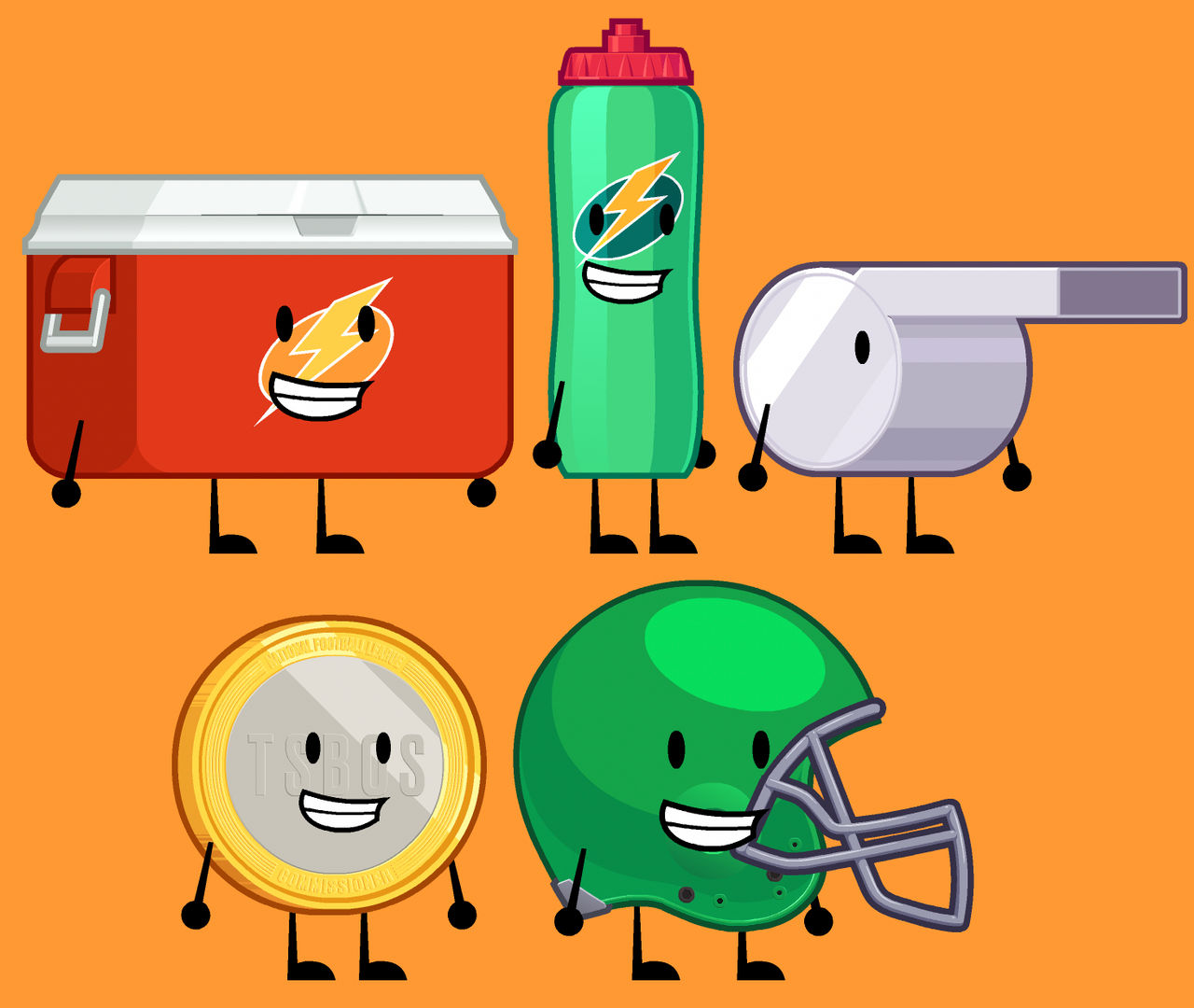 Football-themed object show characters by UnitedWorldMedia on DeviantArt