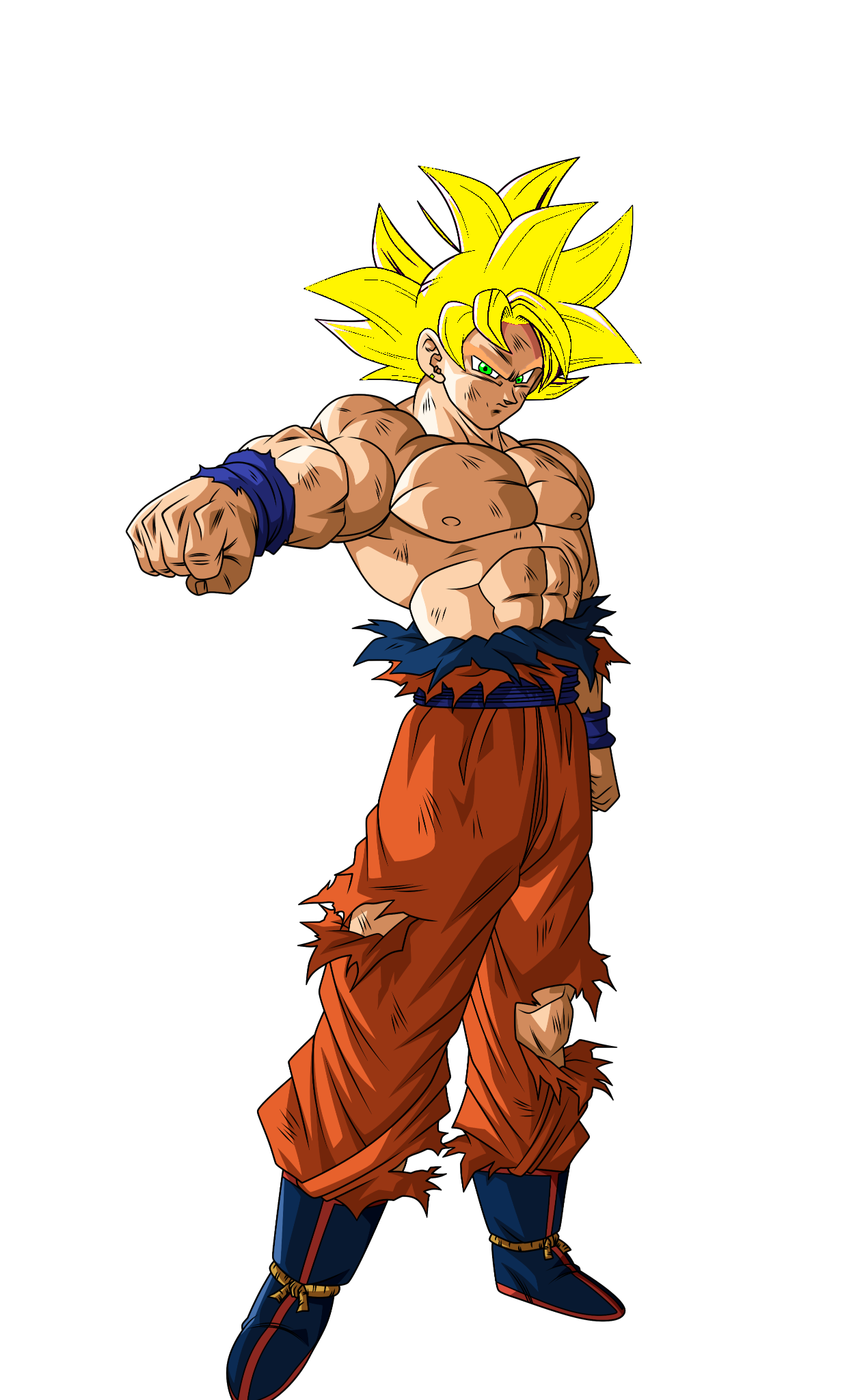 SSJ1 Goku by Kingeditt on DeviantArt