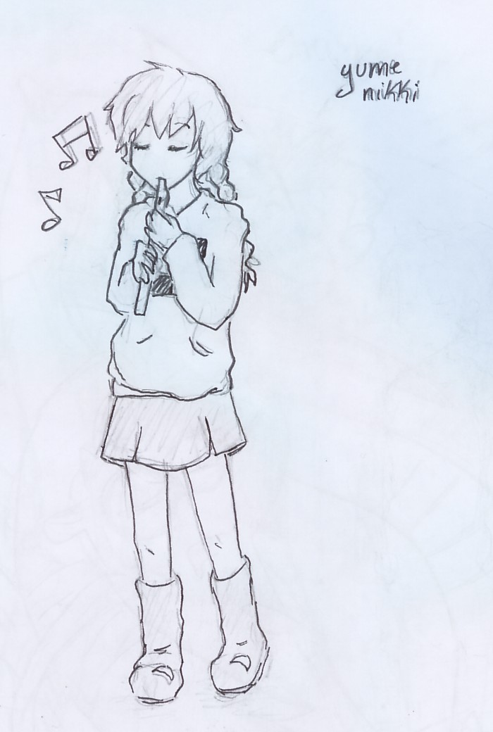 flute mado sketch - yume nikki