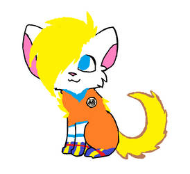 Paur (My Half Saiyan Oc) Has A Cat) SuperSaiyan)