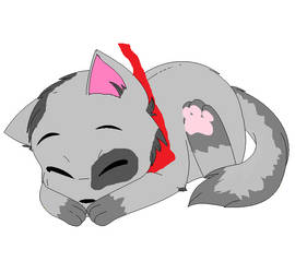 Spark The Wolf (Sleeping)