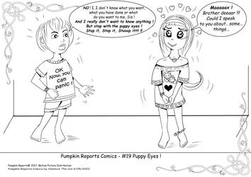 Pumpkin Reports Comics-#19 Puppy Eyes!