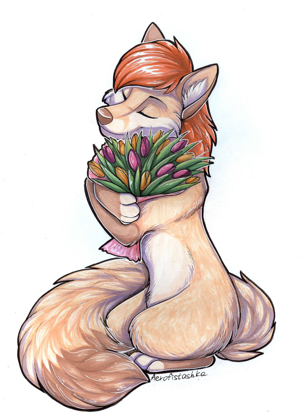 Flowers for a pretty vixen