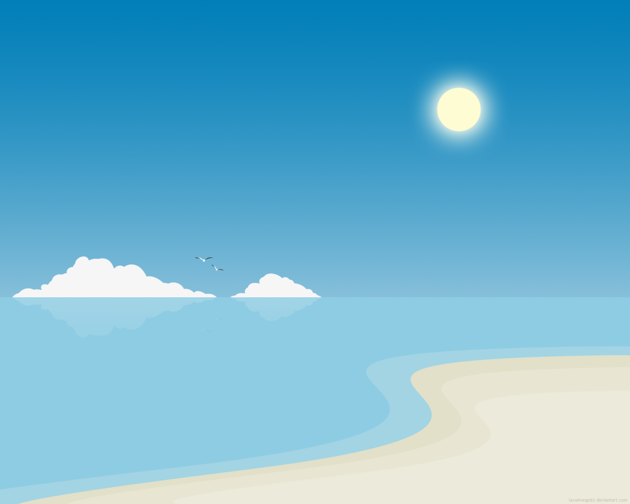 Simple Beach by lassekongo83 on DeviantArt